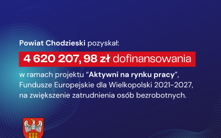  4 620 207, 98 zł dofinansowania dla Powiatowego Urzędu Pracy