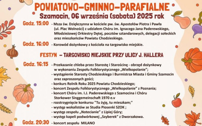 Dożynki Powiatowo-Gminne w Szamocinie